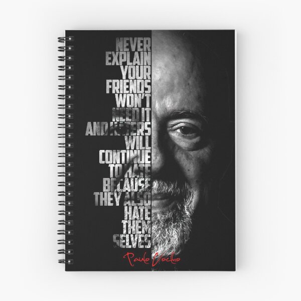 Item preview, Black and white Paulo Coelho quote poster designed and sold by Enea Kelo.