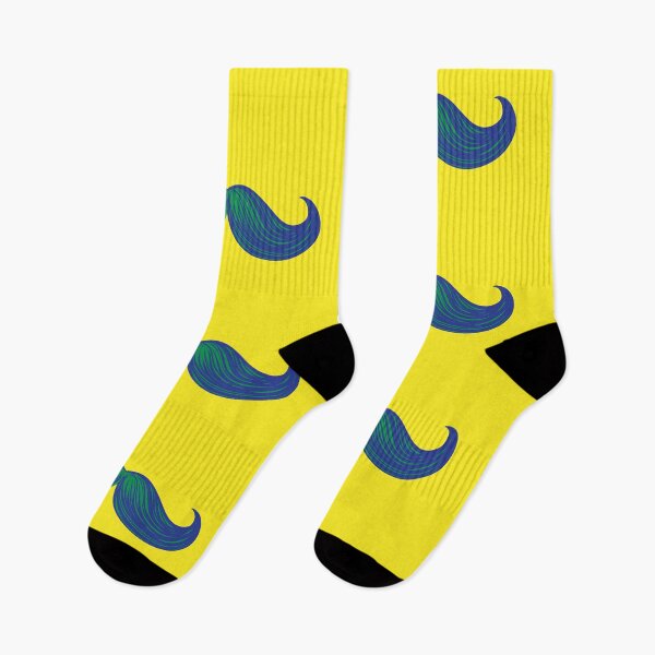 Item preview, Blue Moustach in Andy Warhol style on Yellow Colour Blocks designed and sold by Monika Collins.