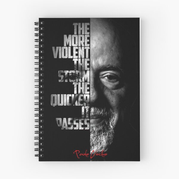 Item preview, Black and white Paulo Coelho quote poster designed and sold by Enea Kelo.