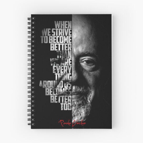 Item preview, Black and white Paulo Coelho quote poster designed and sold by Enea Kelo.