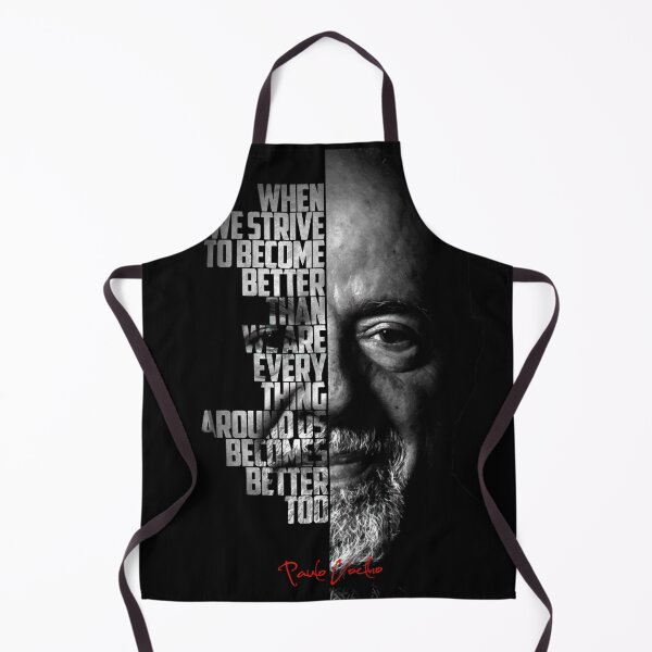 Item preview, Black and white Paulo Coelho quote poster designed and sold by Enea Kelo.