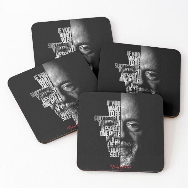 Item preview, Black and white Paulo Coelho quote poster designed and sold by Enea Kelo.