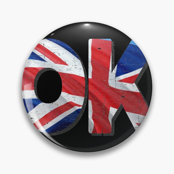 Item preview, OK United Kingdom - Cool Distressed British Flag designed and sold by Sociojunkie.