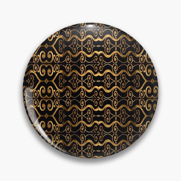 Item preview, Luxury Golden Oriental Ornate Pattern designed and sold by DFLC Prints.