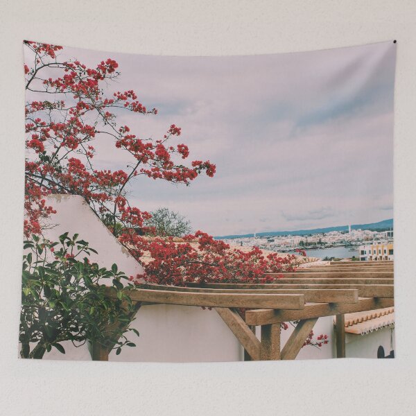 Item preview, Portugal architecture flowers and ocean view designed and sold by NelBo.