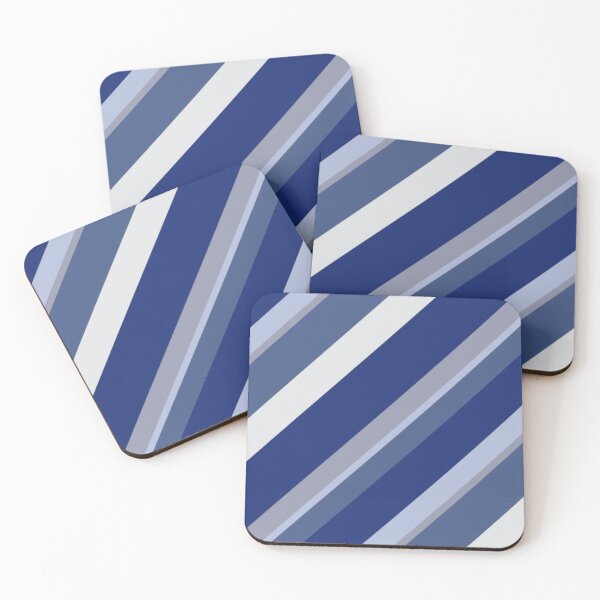 Item preview, Shades of Blue Diagonal Stripes designed and sold by SpookyKids.