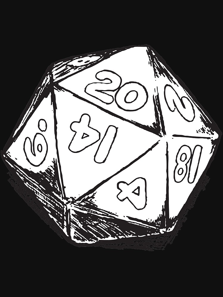 D20 Dice Greeting Card for Sale by hinomaru17