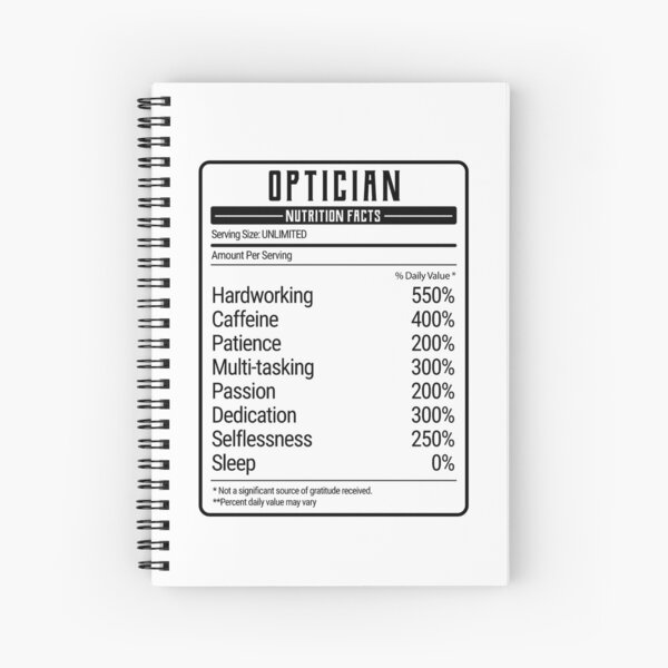 Item preview, Optician Nutrition Facts designed and sold by Renware.