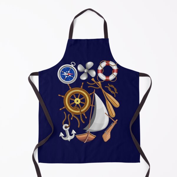 Item preview, Nautical Marine and Navy Equipment Pattern designed and sold by BluedarkArt.