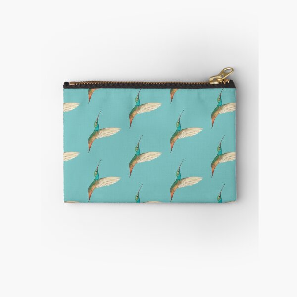 Item preview, Rufous-tailed Hummingbird on Aqua Sky Background designed and sold by Christiane Dobbins.
