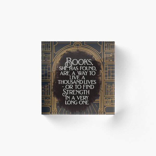 BOOKS are a way to LIVE Acrylic Block