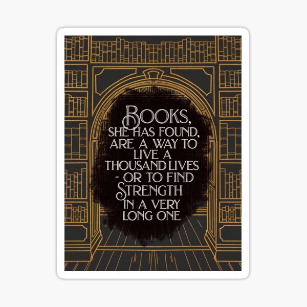 BOOKS are a way to LIVE Sticker