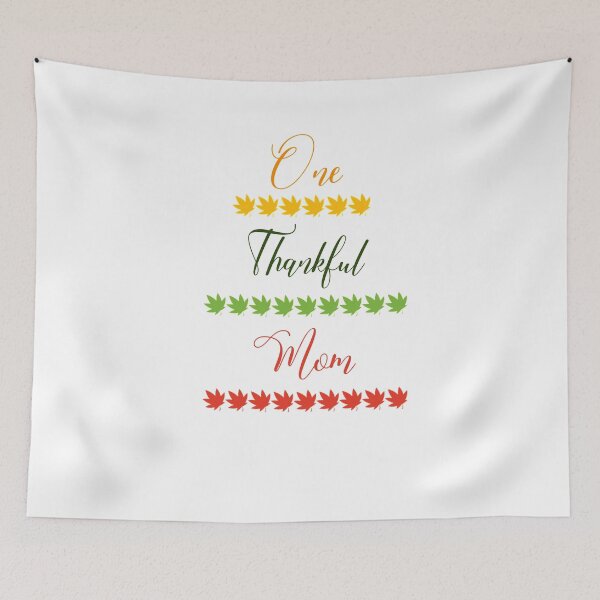 Item preview,  One Thankful Mom,  Best Thanksgiving Gift  designed and sold by Soukainadesign.