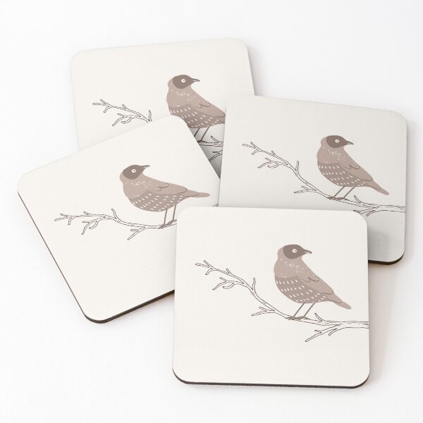 Artikelvorschau, Vogel auf einem Zweig Minimal Boho Warm Colors Design entworfen und verkauft von zedonee.