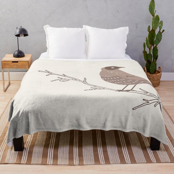 Artikelvorschau, Vogel auf einem Zweig Minimal Boho Warm Colors Design entworfen und verkauft von zedonee.