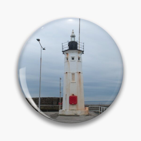 Item preview, Anstruther lighthouse in Scotland. Cloudy day.  designed and sold by krisgreenwood.