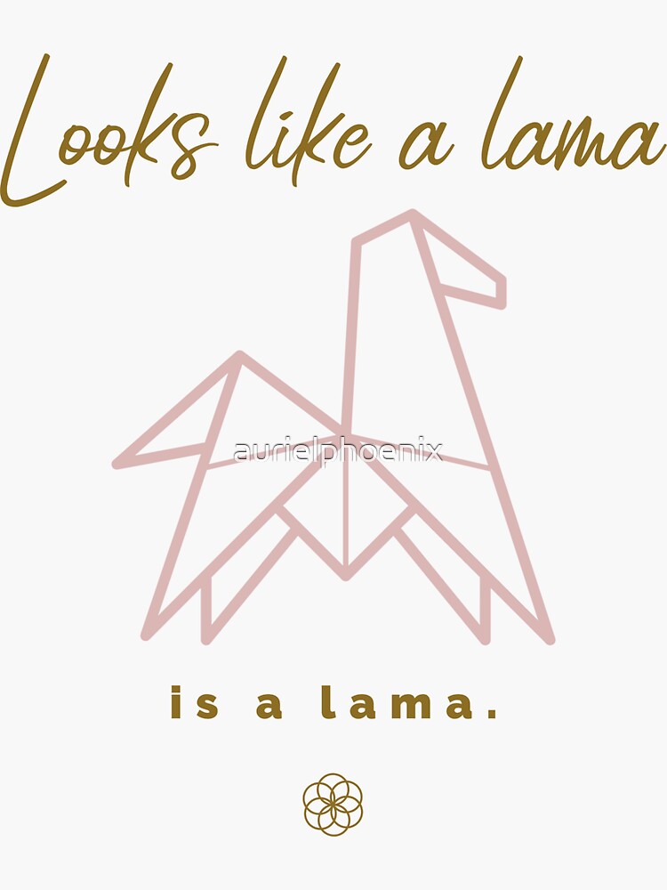 Looks like a lama - is a lama. - Cute Origami Design by aurielphoenix