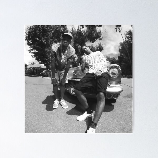Bw Rocky And Tyler In Car Poster