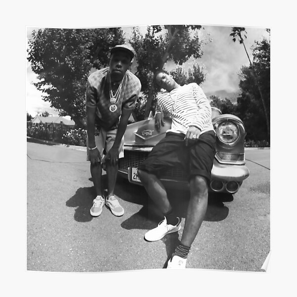 Bw Rocky And Tyler In Car Poster