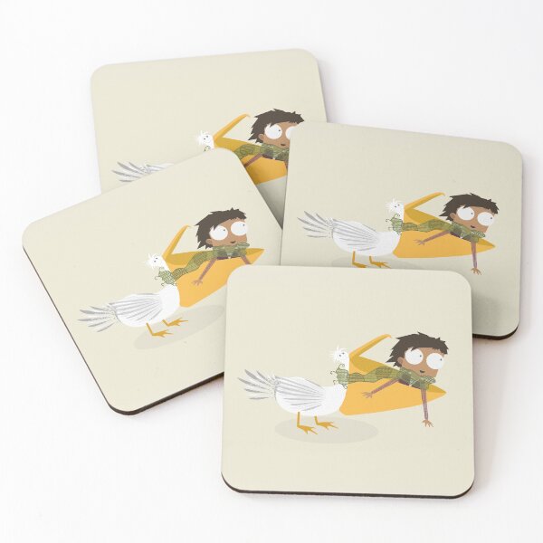 Item preview, Papercraft style artwork of a little boy with a big bird  designed and sold by chattleyworks.