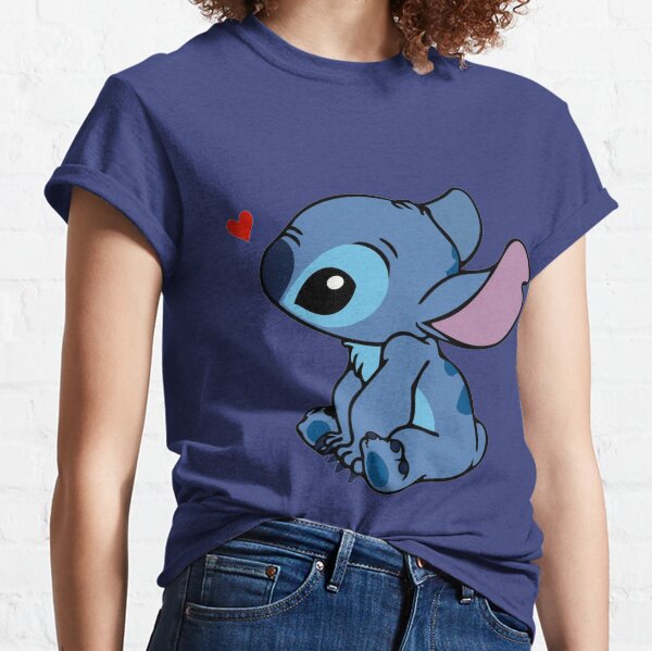 Disney Lilo & Stitch Stitch - Camisa de personajes con patrón para niña