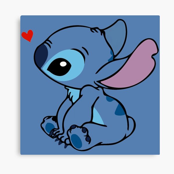 Stitch In Love Canvas Print By Gaming Fashion Redbubble Stitch In Love Canvas Print By Gaming Fashion Redbubble