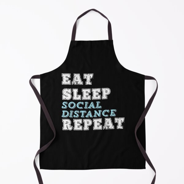 Item preview, Eat Sleep Social Distance Repeat Funny Introvert Antisocial Pandemic Gift designed and sold by carlhunt99.