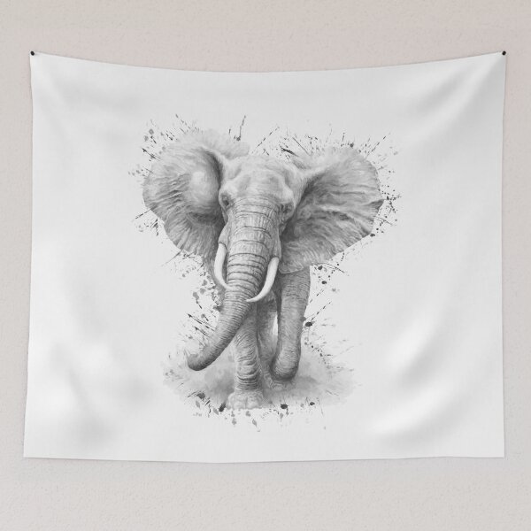 Item preview, Elephant watercolor animals nursery decor  designed and sold by DelzStudio.