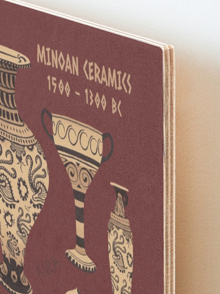 Alternate view of Late Minoan Ceramics Mounted Print