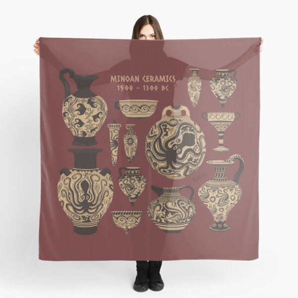 Late Minoan Ceramics Scarf