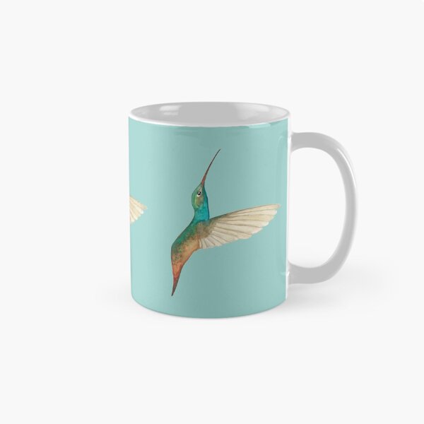 Item preview, Rufous-tailed Hummingbird on Light Aqua Background designed and sold by Christiane Dobbins.