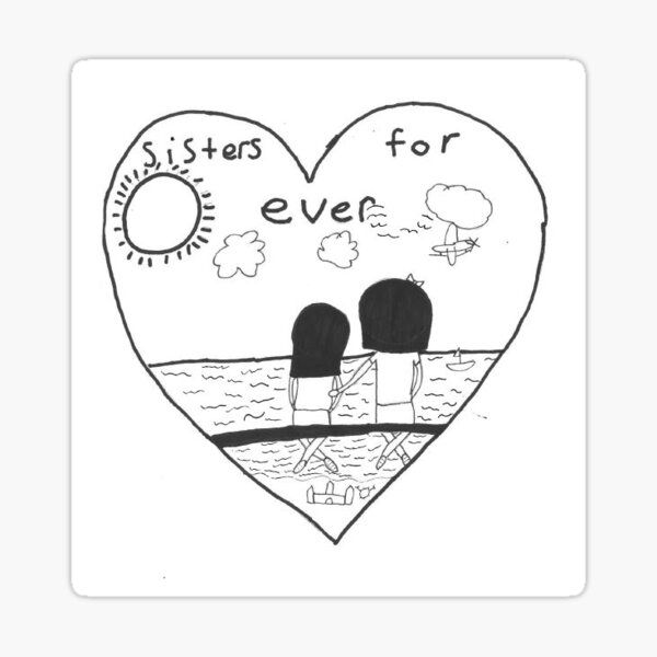 Stickers Sur Le Theme Sisters Forever Redbubble