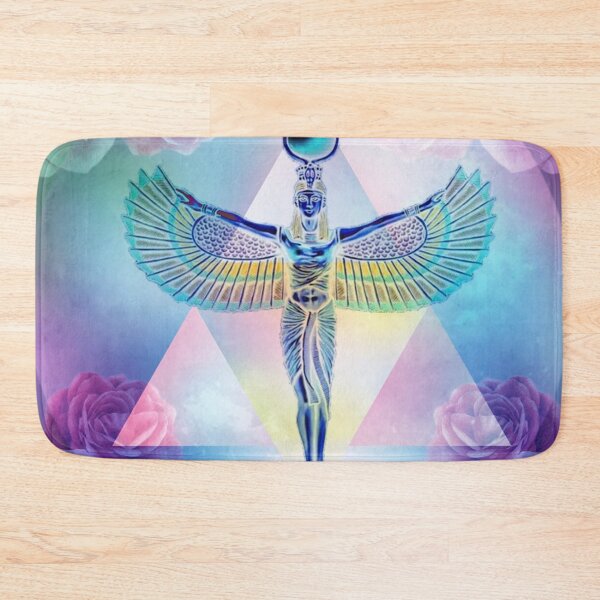 Item preview, Aesthetic pastel pink lilac Isis goddess roses full moon designed and sold by samararibas.