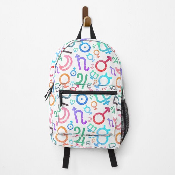 Item preview, Magical Sparkle Planet Symbols on White Background Pattern designed and sold by Bumblefuzzies.