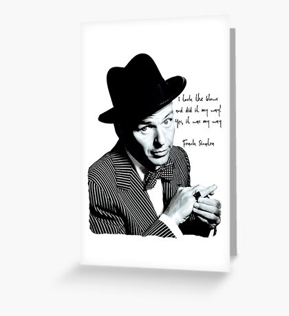 Frank Sinatra: Greeting Cards | Redbubble