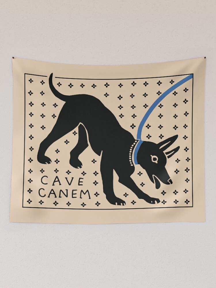 Roman CAVE CANEM Mosaic (Black Lab) Pet Mat for Sale by Goosekaid