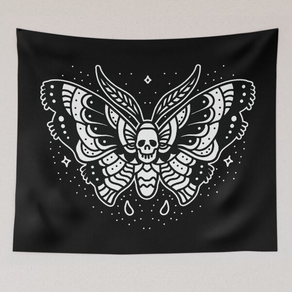Item preview, Death Head Moth (Tattoo Style) designed and sold by SiddharthaMoon.