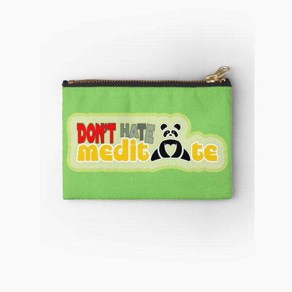 Item preview, Dont hate, meditate | Cute and colorful panda  designed and sold by DeliriousSteve.
