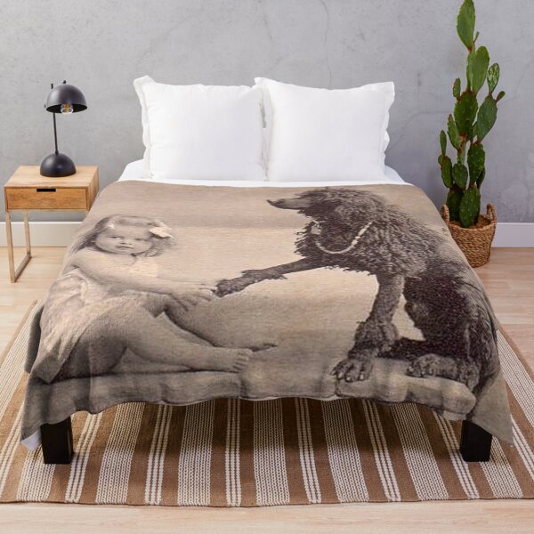 Item preview, Vintage girl with poodle dog cute photo Dogs retro pet designed and sold by Coolstuff4you71.