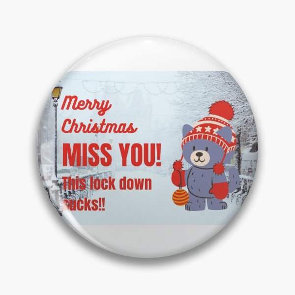 Item preview, Merry Christmas, MISS YOU. this lockdown sucks! designed and sold by NomadMessenger.