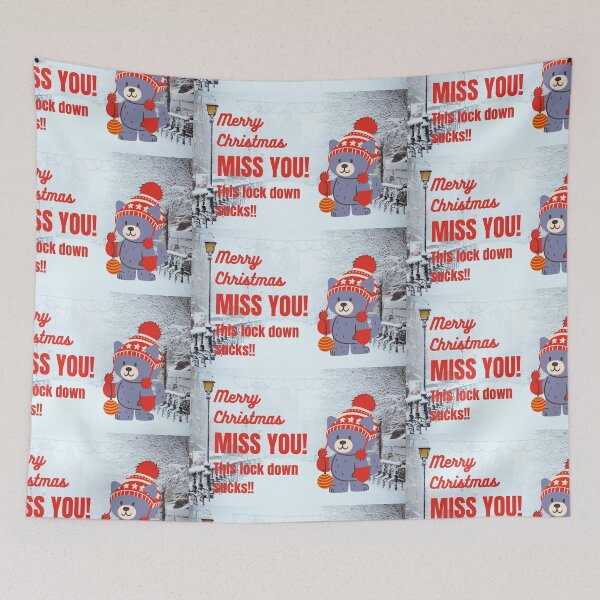 Item preview, Merry Christmas, MISS YOU. this lockdown sucks! designed and sold by NomadMessenger.