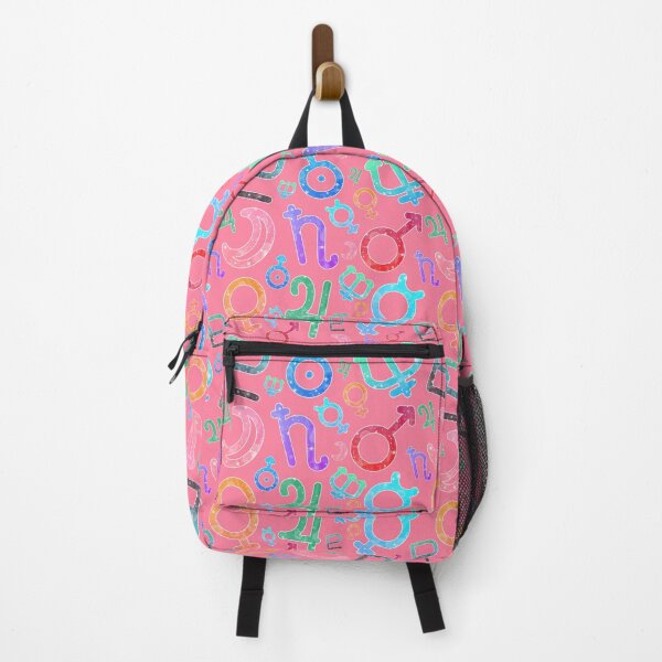 Item preview, Magical Sparkle Planet Symbols on Pink Background Pattern designed and sold by Bumblefuzzies.
