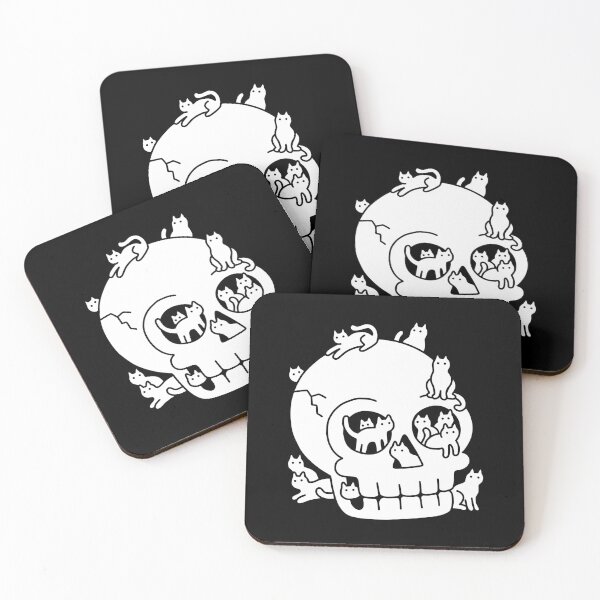 Item preview, Skull is Full of Cats Doodle designed and sold by obinsun.