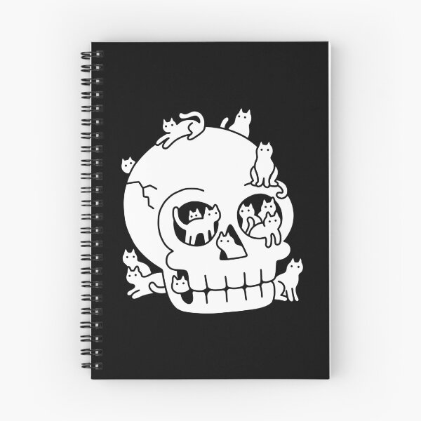 Item preview, Skull is Full of Cats Doodle designed and sold by obinsun.