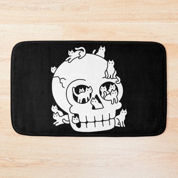 Item preview, Skull is Full of Cats Doodle designed and sold by obinsun.
