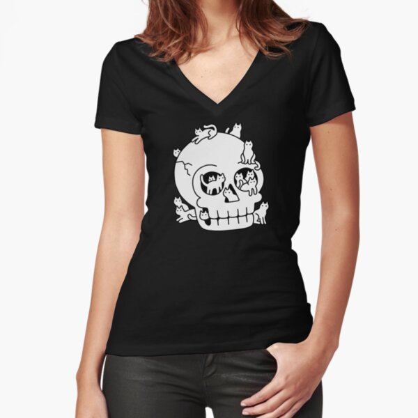 cats skull shirt