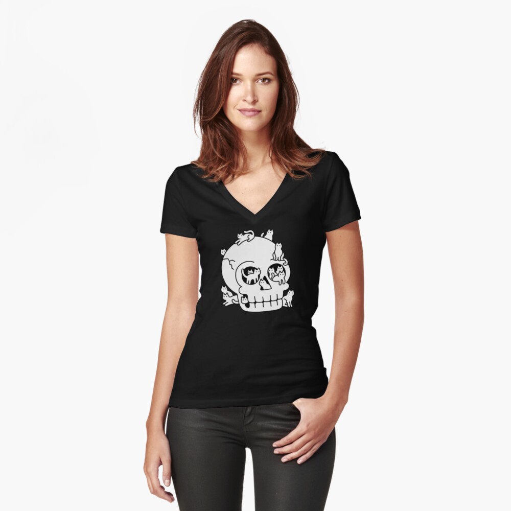 cats skull shirt