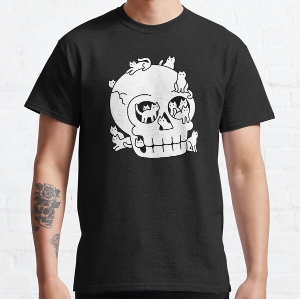 Skull is Full of Cats Doodle Classic T-Shirt