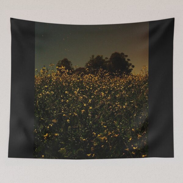 Item preview, Wildflower Meadow at Night designed and sold by The Mysterious Domain Alyne Whiteswan Fine Art Prints and Merch.