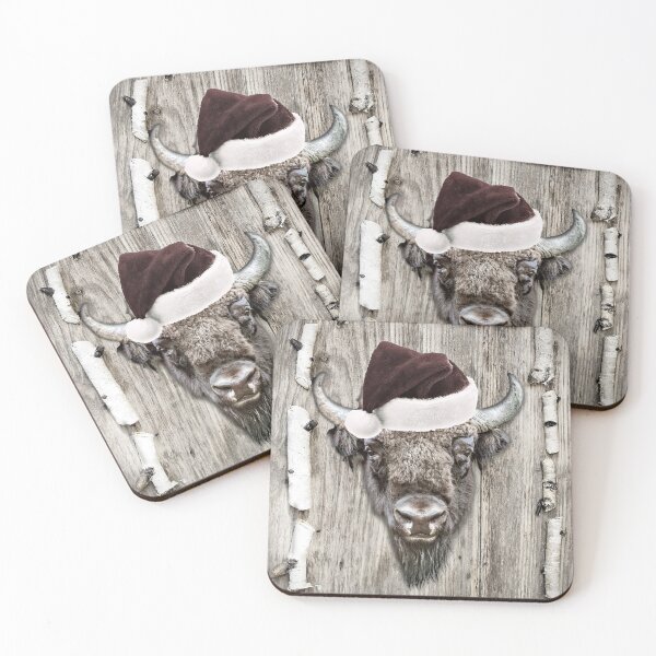 Item preview, Christmas Bison / Cabin Christmas / Cottagecore / Hygge Home / Scandi designed and sold by artenvironments.